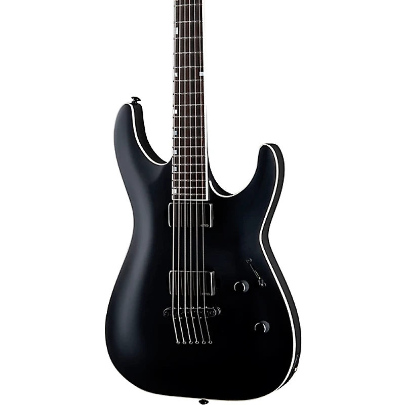 ESP LTD MH-1000 Baritone Electric Guitar Black Satin