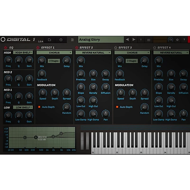 Tracktion RetroMod Digital 1 Virtual Instrument