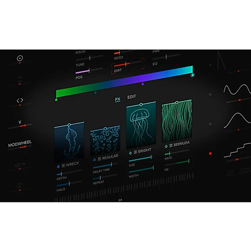 Tracktion Abyss Visual Synthesizer Plug-In