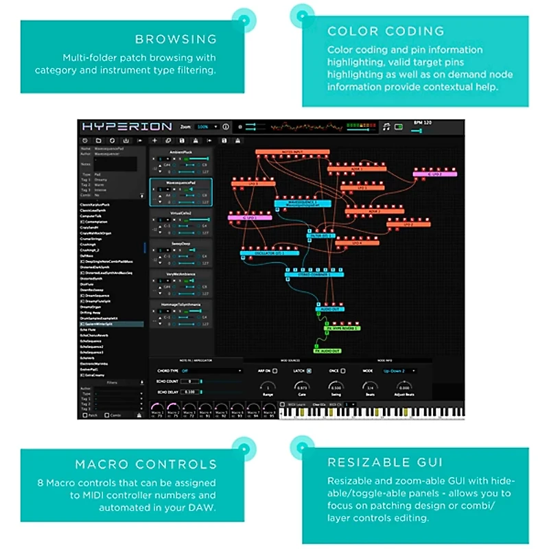 Tracktion Wavesequencer Hyperion Modular Synth Plug-In