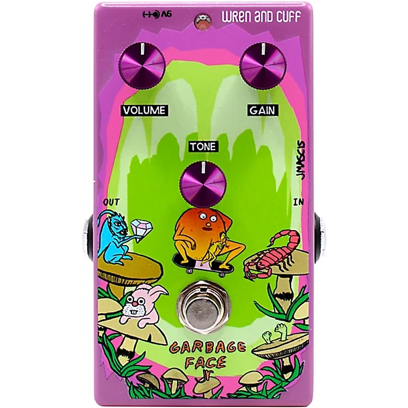 Wren And Cuff Garbage Face Jr J Mascis Signature Fuzz Effects Pedal Purple