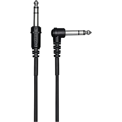 Roland 1/4" TRS to 1/4" TRS Balanced Interconnect Straight to Angle V-drums Trigger Cable