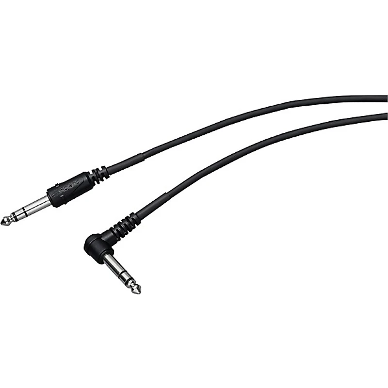 Roland 1/4" TRS to 1/4" TRS Balanced Interconnect Straight to Angle V-drums Trigger Cable