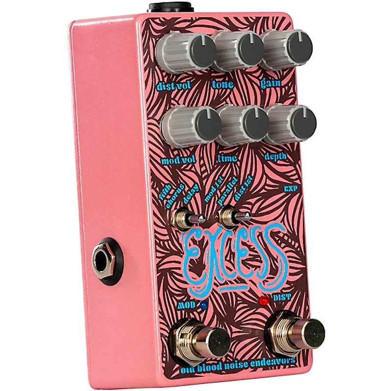 Old Blood Noise Endeavors Excess V2 Modulated Distortion Effects Pedal Pink