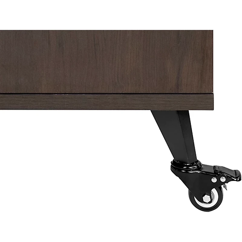 Gator GFW-ELITESIDECAR Elite Furniture Series Rolling Rack Sidecar Cabinet with Configurable Rack Space & Shelving