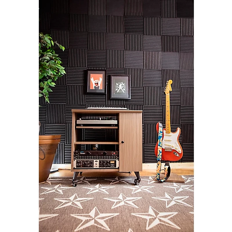 Gator GFW-ELITESIDECAR Elite Furniture Series Rolling Rack Sidecar Cabinet with Configurable Rack Space & Shelving