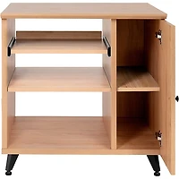 Gator GFW-ELITESIDECAR Elite Furniture Series Rolling Rack Sidecar Cabinet with Configurable Rack Space & Shelving