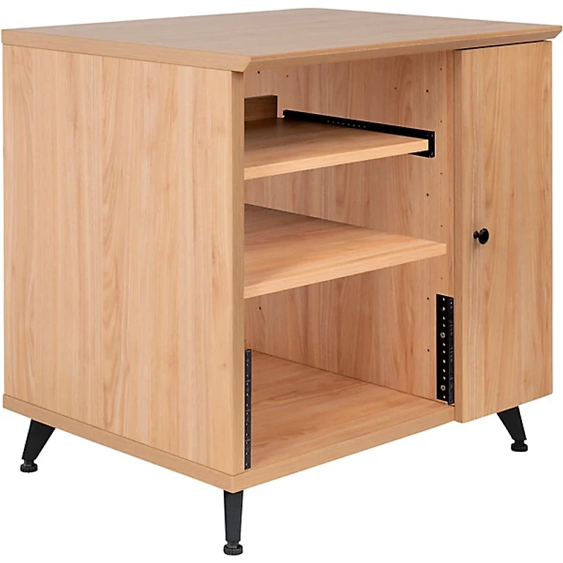 Gator GFW-ELITESIDECAR Elite Furniture Series Rolling Rack Sidecar Cabinet with Configurable Rack Space & Shelving