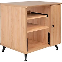 Gator GFW-ELITESIDECAR Elite Furniture Series Rolling Rack Sidecar Cabinet with Configurable Rack Space & Shelving