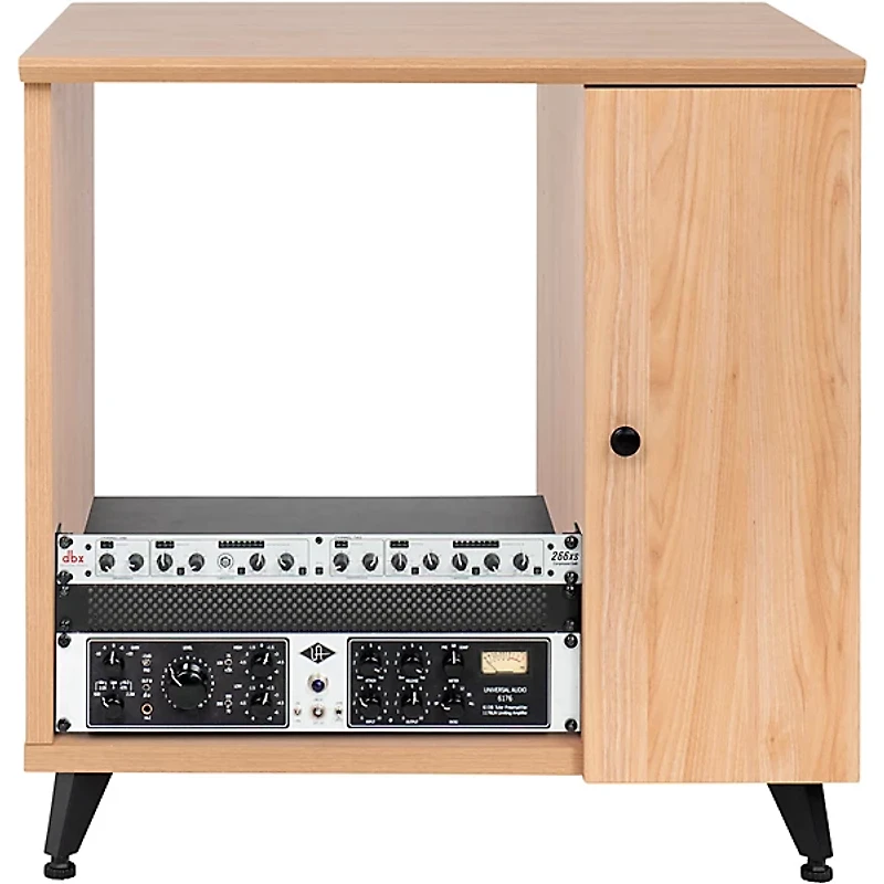 Gator GFW-ELITESIDECAR Elite Furniture Series Rolling Rack Sidecar Cabinet with Configurable Rack Space & Shelving
