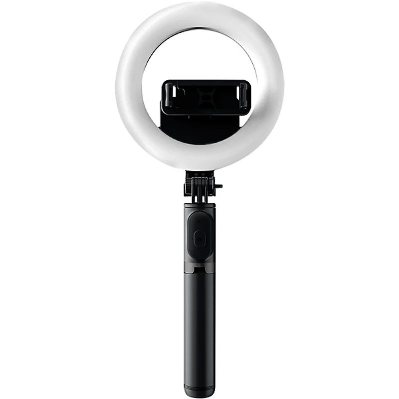 Mackie mRING-6 6" Battery-Powered Ring Light With Convertible Selfie Stick/Stand and Remote