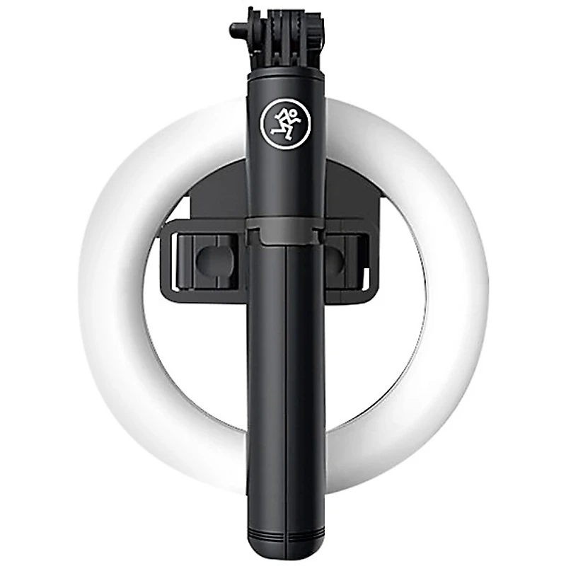 Mackie mRING-6 6" Battery-Powered Ring Light With Convertible Selfie Stick/Stand and Remote