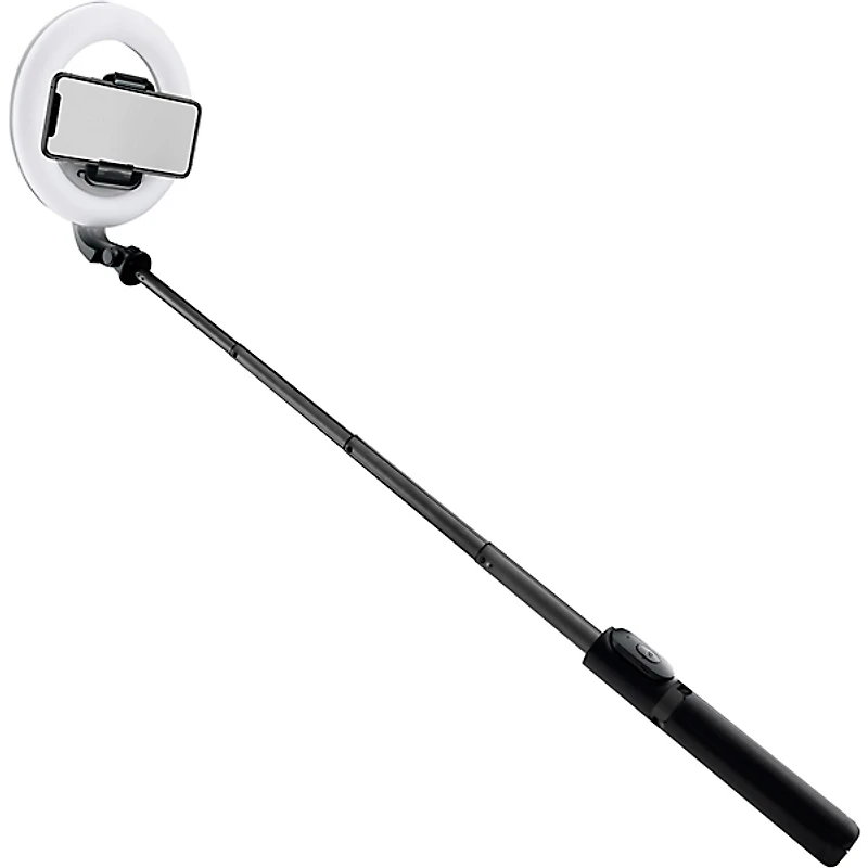 Mackie mRING-6 6" Battery-Powered Ring Light With Convertible Selfie Stick/Stand and Remote
