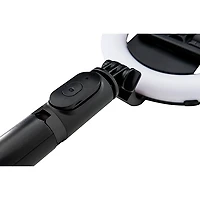 Mackie mRING-6 6" Battery-Powered Ring Light With Convertible Selfie Stick/Stand and Remote