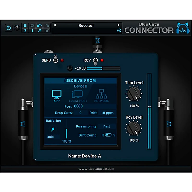 Blue Cat Audio Audio Connector Audio and MIDI Streaming Plug-In