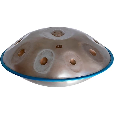 X8 Drums HPE-V Vintage Series Pro Handpan D Sabye Stainless-Steel With Bag, 9 Notes