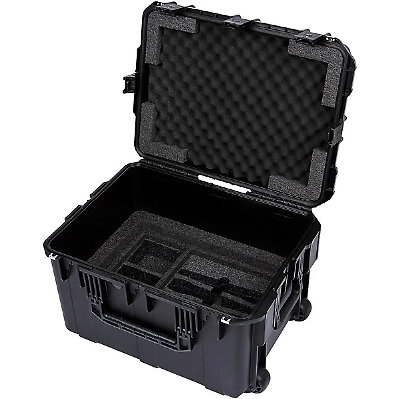 SKB 3i-231714WMC iSeries Injection Molded for 4 Wireless Mircophones with 4U Fly Rack with Wheels