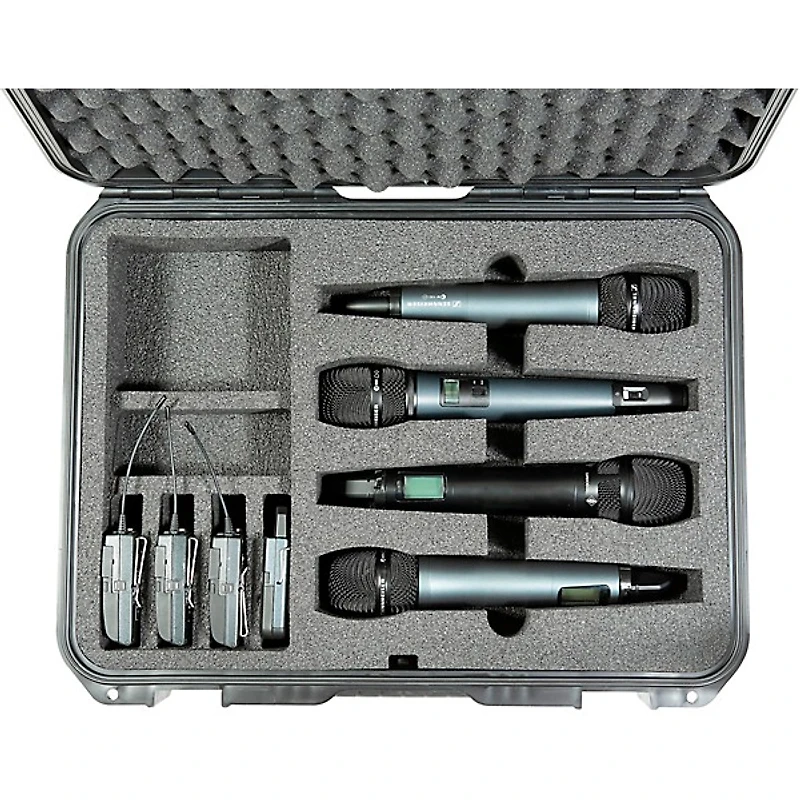 SKB 3i-1813-5WMC iSeries Injection Molded Case for 4 Wireless Microphone Systems