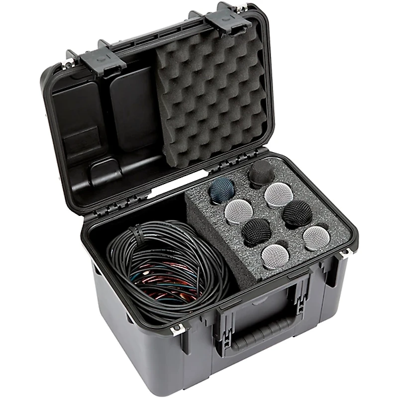 SKB 3i-1610-MC8 iSeries Case for 8 Microphones with Storage Compartment