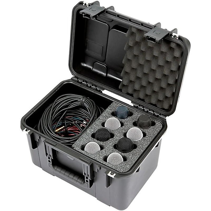 SKB 3i-1610-MC8 iSeries Case for 8 Microphones with Storage Compartment
