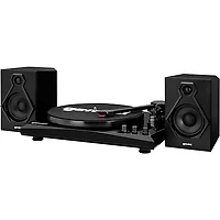 Gemini TT-900BB Vinyl Record Player Turntable With Bluetooth and Dual Stereo Speakers Black/Black