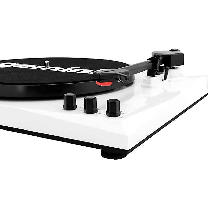 Gemini TT-900BW Vinyl Record Player Turntable With Bluetooth and Dual Stereo Speakers Black/White