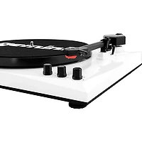 Gemini TT-900BW Vinyl Record Player Turntable With Bluetooth and Dual Stereo Speakers Black/White