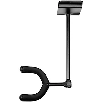 Levy's LVY-SLATSTRIPHNGR5-BLK Wall-Mounted 5-Space Slatwall Guitar Hanger in Black