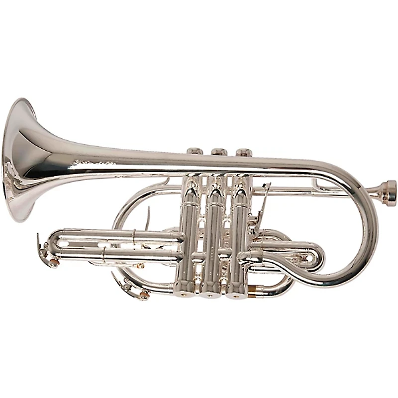 Adams CN-2 Selected Series Professional Bb Cornet Silver plated Gold Brass Bell