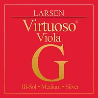 Larsen Strings Virtuoso Series Viola G String 15 to 16-1/2 in., Medium Silver, Ball End
