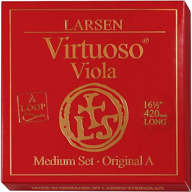 Larsen Strings Virtuoso Extra-Long Viola String Set