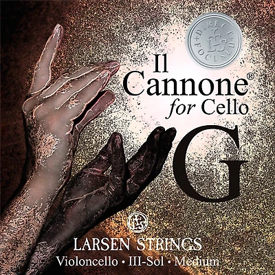 Larsen Strings Il Cannone Direct and Focused Cello G String 4/4 Tungsten, Ball End