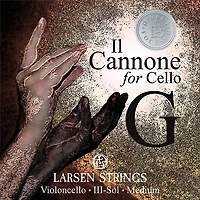 Larsen Strings Il Cannone Direct and Focused Cello G String 4/4 Tungsten, Ball End