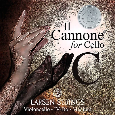Larsen Strings Il Cannone Direct and Focused Cello C String 4/4 Tungsten, Ball End