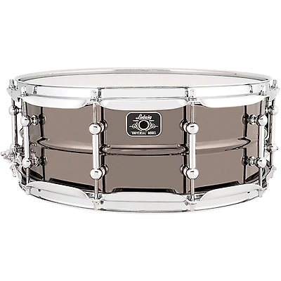Ludwig Universal Series Black Brass Snare Drum With Chrome Hardware