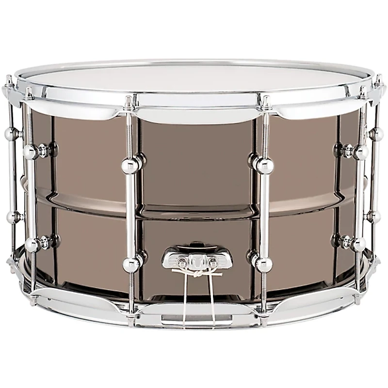 Ludwig Universal Series Black Brass Snare Drum With Chrome Hardware
