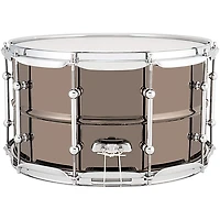 Ludwig Universal Series Black Brass Snare Drum With Chrome Hardware