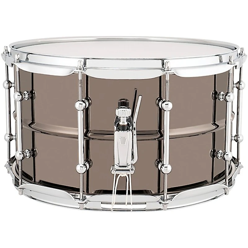 Ludwig Universal Series Black Brass Snare Drum With Chrome Hardware