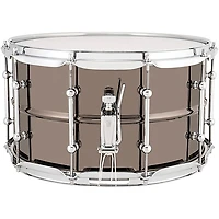 Ludwig Universal Series Black Brass Snare Drum With Chrome Hardware