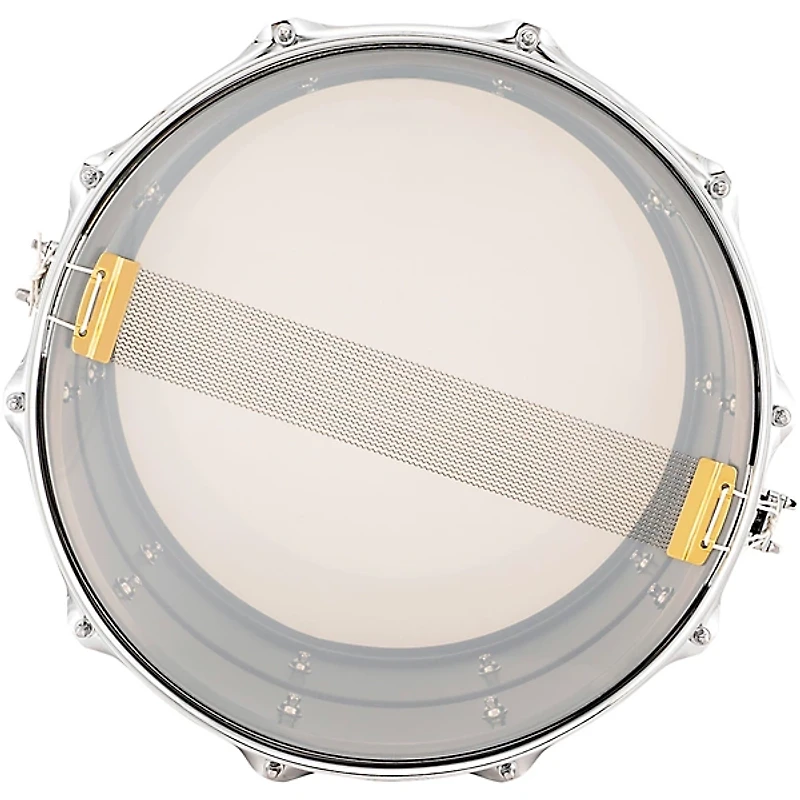Ludwig Universal Series Black Brass Snare Drum With Chrome Hardware