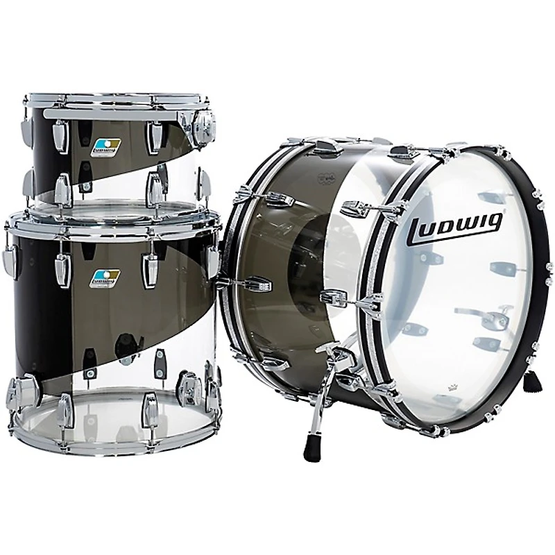 Ludwig Vistalite 50th Anniversary Fab 3-Piece Shell Pack With 22" Bass Drum