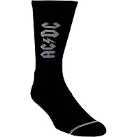 Perri's ACDC Lightning Strikes Crew Socks Black/White