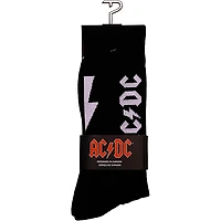 Perri's ACDC Lightning Strikes Crew Socks Black/White