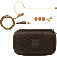 Shure MX153C/O-TQG Omnidirectional Earset Headworn Microphone, Cocoa