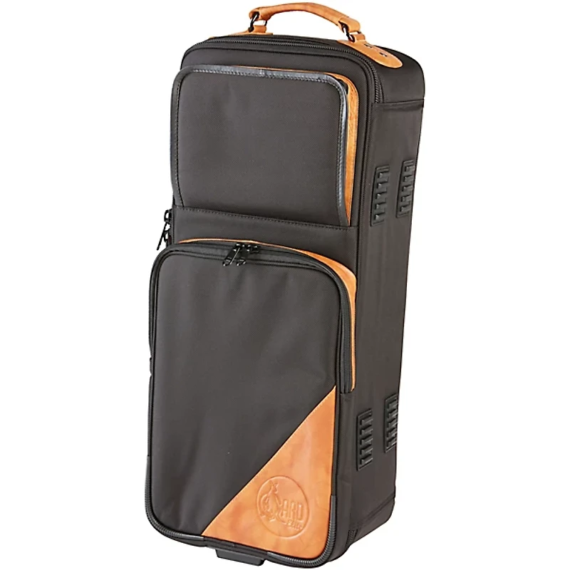 Gard 4-ECSK Elite Series Black Nylon with Leather Trim Compact Double Trumpet Gig Bag