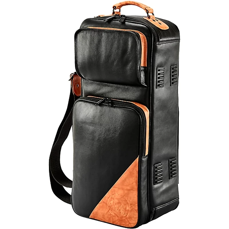 Gard 4-ECLK Elite Series Black Leather Compact Double Trumpet Gig Bag