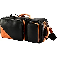 Gard 4-ECLK Elite Series Black Leather Compact Double Trumpet Gig Bag