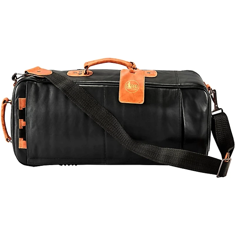 Gard 4-ECLK Elite Series Black Leather Compact Double Trumpet Gig Bag