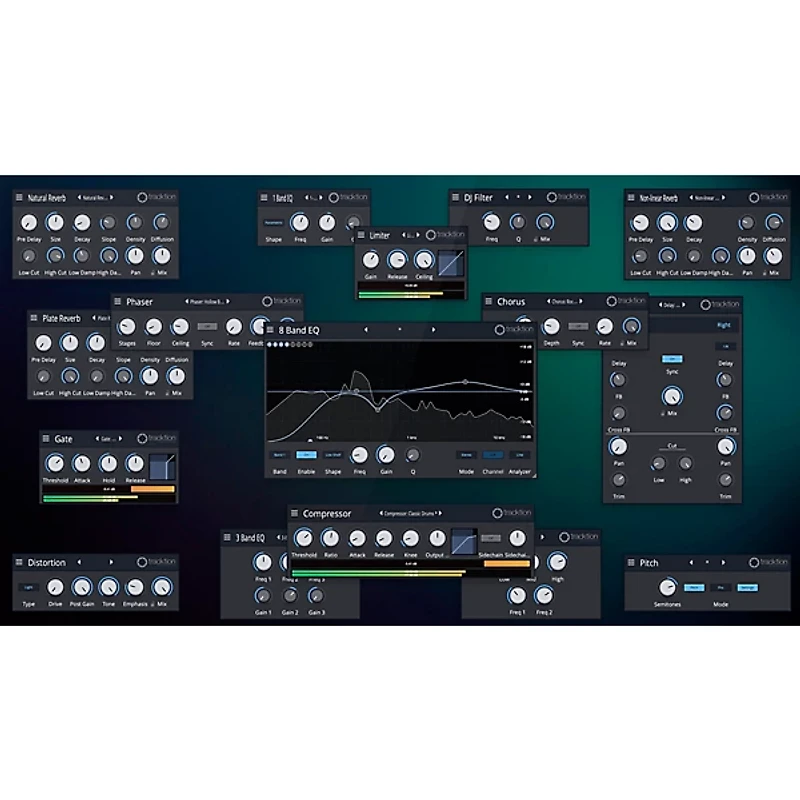 Tracktion Waveform Pro 12 + Studio Content Software Bundle