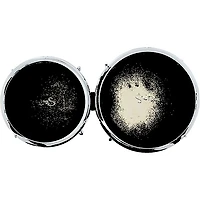 LP Santana Africa Speaks Bongo Set Yellow Lacquer